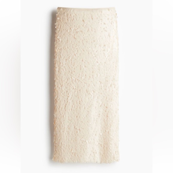 New H&M Sequined Midi Skirt - Picture 4 of 4